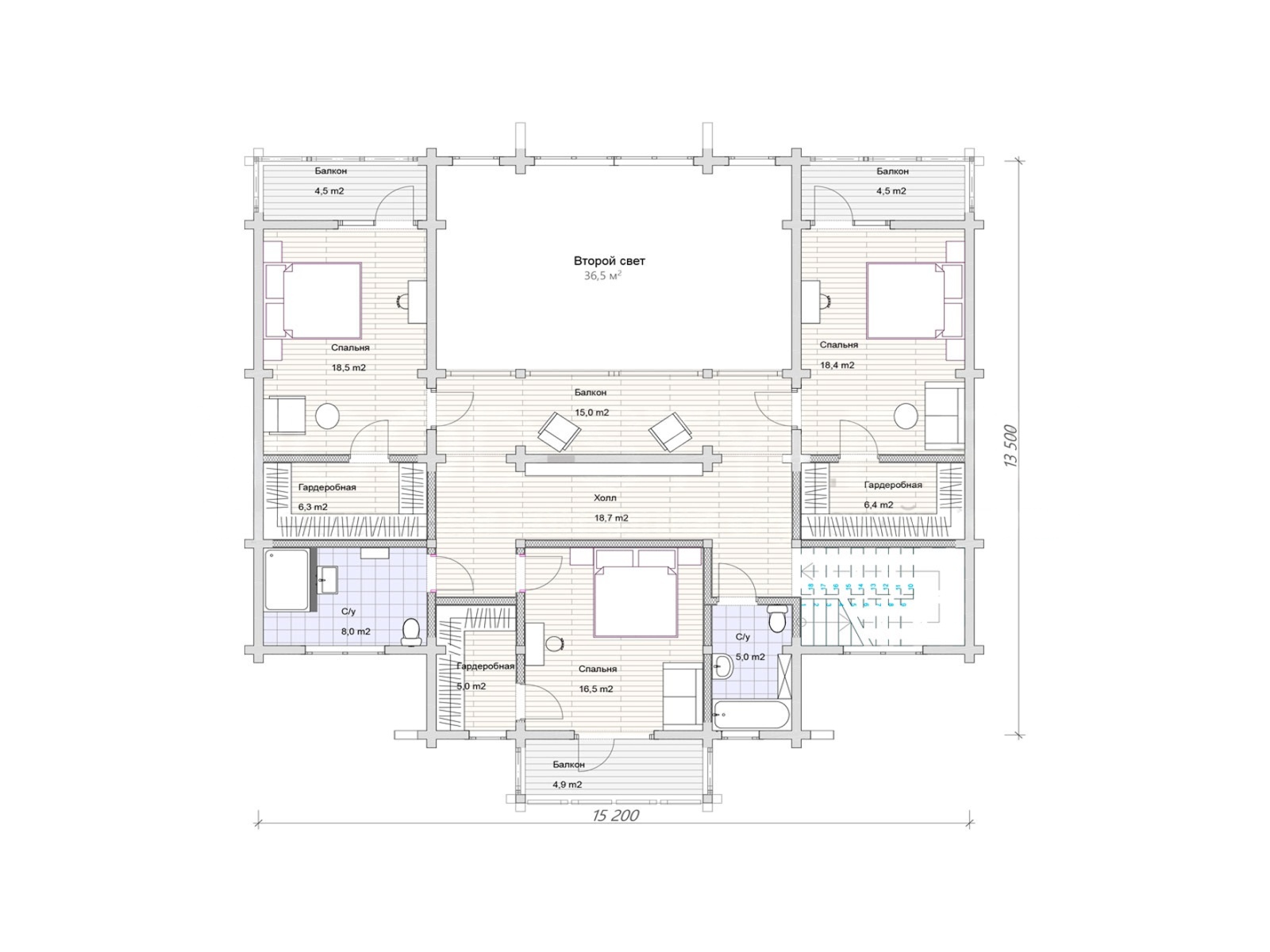 План 2 этажа